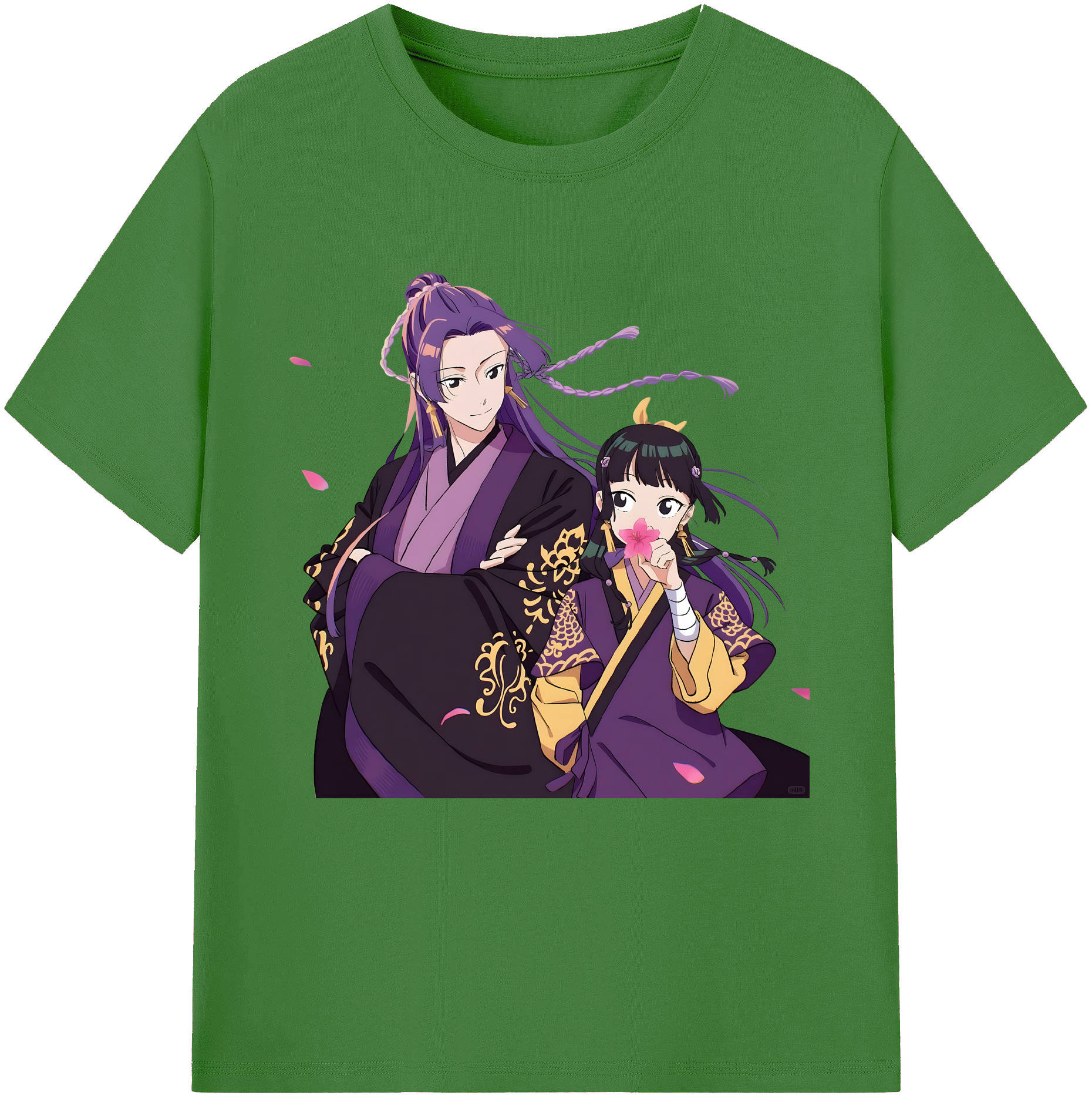 （画像用） 薬屋のひとりごと The Apothecary Diaries レディースカジュアルプリントTシャツ（綿100％）